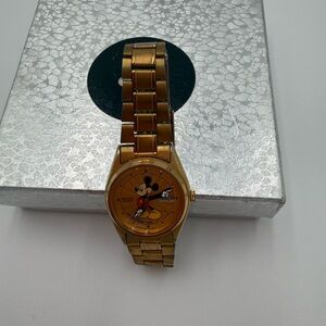 Disney Gold Mickey Mouse Timepiece by Seiko